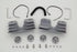 V-Twin Head Bolt and Spark Plug Cover Kit Silver - 42-1154