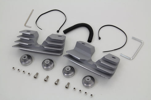 V-Twin Head Bolt and Spark Plug Cover Kit Silver - 42-1154