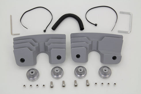 V-Twin Head Bolt and Spark Plug Cover Kit Silver - 42-1154