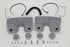 V-Twin Head Bolt and Spark Plug Cover Kit Silver - 42-1154