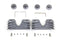 V-Twin Head Bolt and Spark Plug Cover Kit Silver - 42-1156