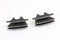 V-Twin M8 Finned Spark Plug Cover Set Black - 42-1160