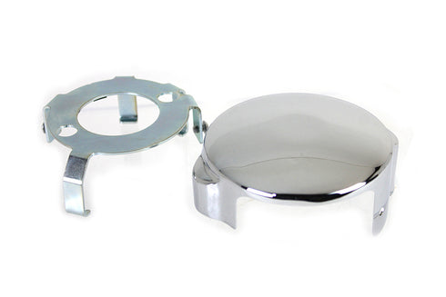 V-Twin FLT Starter Motor End Cover Kit Chrome - 42-1168
