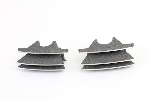 V-Twin M8 Finned Spark Plug Cover Set Granite - 42-1170