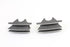V-Twin M8 Finned Spark Plug Cover Set Granite - 42-1170