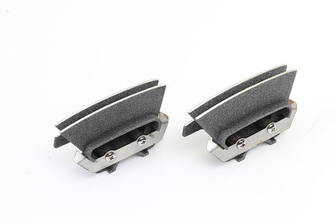 V-Twin M8 Finned Spark Plug Cover Set Granite - 42-1170