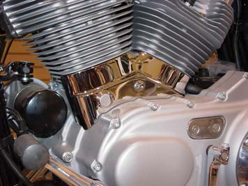 V-Twin Chrome Left Side Cylinder Base Cover - 42-1171
