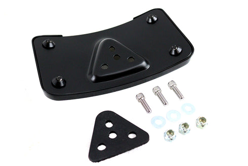 V-Twin License Plate Bracket Curved Laydown Style Black - 42-1190