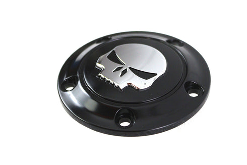 V-Twin Skull Ignition System Cover 5-Hole Black - 42-1199
