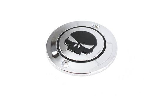 V-Twin Skull Ignition System Cover 2-Hole Chrome - 42-1202