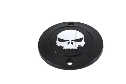 V-Twin Skull Ignition System Cover 2-Hole Black - 42-1203