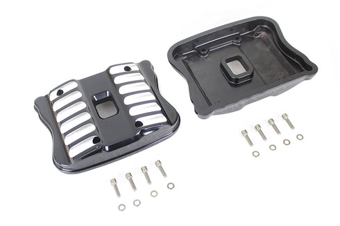V-Twin Black Accent XL Rocker Box Cover Set - 42-1220