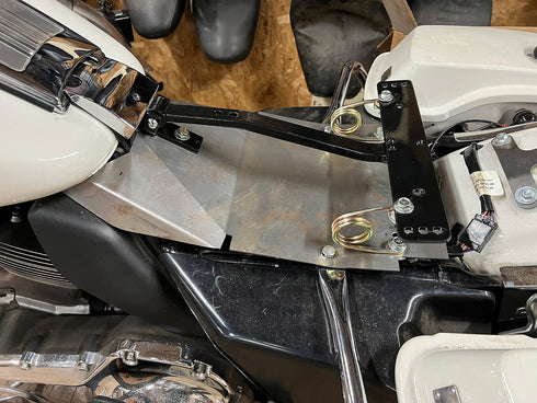 V-Twin Seat Base Mount Plate Black - 42-1224