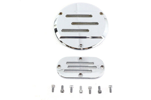 V-Twin Vented Derby and Inspection Cover Kit Billet - 42-1225