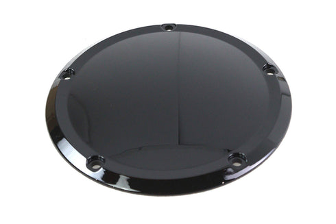 V-Twin Gloss Black 5 Hole Smooth Derby Cover - 42-1233