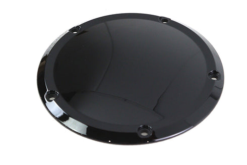 V-Twin Gloss Black 5 Hole Smooth Derby Cover - 42-1233