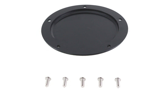 V-Twin Gloss Black 5 Hole Smooth Derby Cover - 42-1236