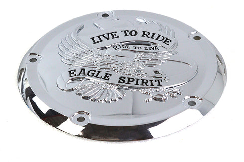 V-Twin Eagle Spirit Derby Cover Chrome - 42-1237