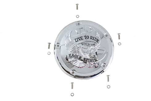V-Twin Eagle Spirit Derby Cover Chrome - 42-1237