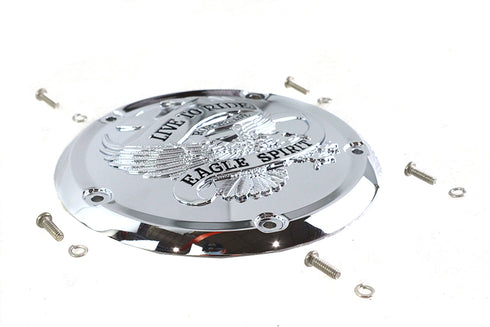V-Twin Eagle Spirit Derby Cover Chrome - 42-1237