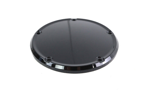 V-Twin M8 Gloss Black 5-Hole Smooth Derby Cover - 42-1243