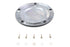 V-Twin M8 Gloss Black 5-Hole Smooth Derby Cover - 42-1243