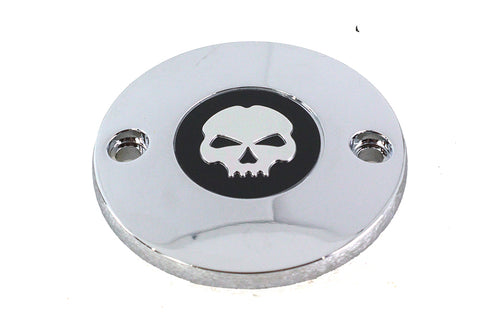 V-Twin M8 Ignition System Cover Skull Chrome - 42-1394