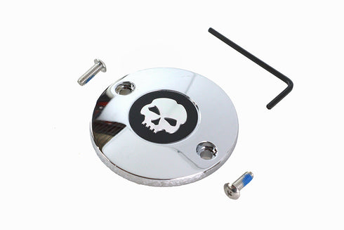 V-Twin M8 Ignition System Cover Skull Chrome - 42-1394