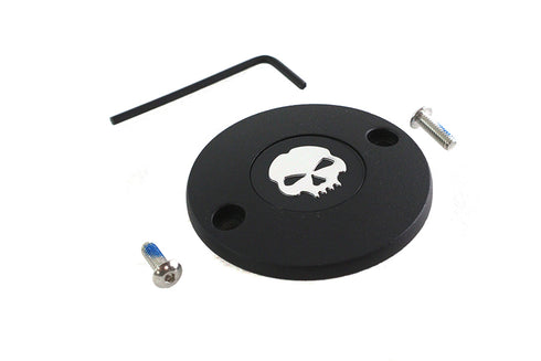 V-Twin M8 Ignition System Cover Skull Black - 42-1396