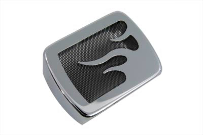 V-Twin Chrome Coil Cover with Flame Accent - 42-1529