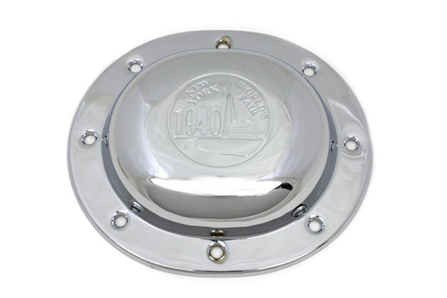 V-Twin Chrome Derby Cover World's Fair - 42-1577