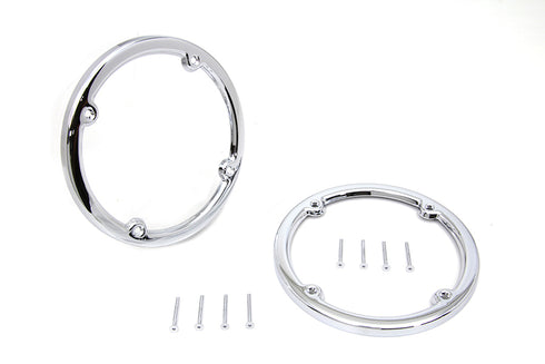 V-Twin Chrome Rear Tour-Pak Speaker Trim Set - 42-1744