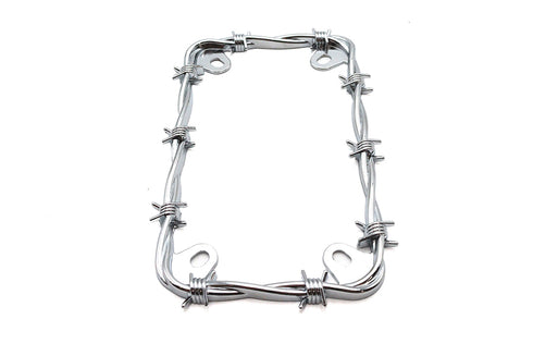 V-Twin Barbed Wire License Plate Frame - 42-1769