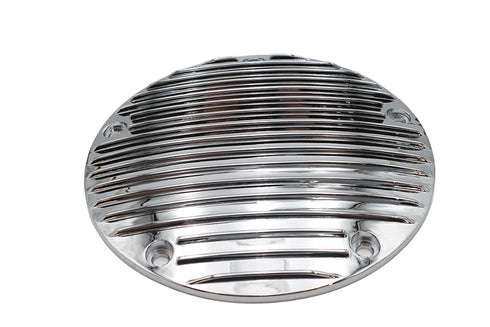 V-Twin Finned Derby Cover Chrome - 42-1825