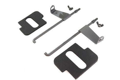 V-Twin Parkerized Battery Rod Set with Flag and Pads - 42-9918