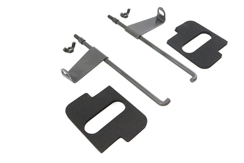 V-Twin Parkerized Battery Rod Set with Flag and Pads - 42-9918