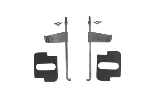 V-Twin Parkerized Battery Rod Set with Flag and Pads - 42-9918