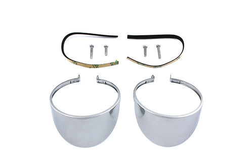 V-Twin Chrome Turn Signal Lamp Visor - 42-9942