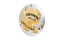 V-Twin Eagle Spirit Derby Cover Gold Inlay - 42-9944
