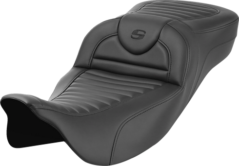 SADDLEMEN Roadsofa™ Extended Reach Seat - without Backrest - Tuck-n-Roll - FL '08-'24 808-07B-20300