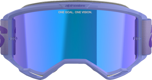 ALPINESTARS GOGGLES Vision 5 Goggle - Wordmark - Purple - Blue Mirror Lens 5102425-3116