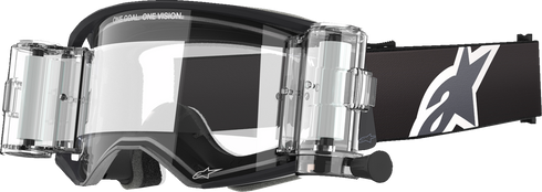 ALPINESTARS GOGGLES Supertech Roll-Off Goggle - Corp - Black/Gray - Clear Lens 5100425-1518