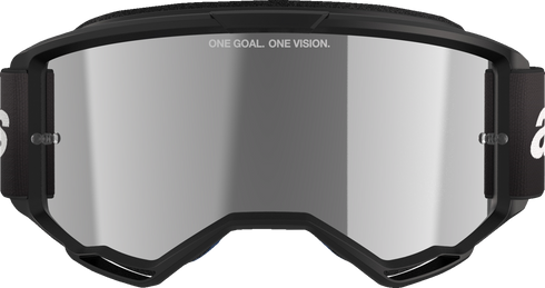 ALPINESTARS GOGGLES Vision 3 Goggle - Wordmark - Black - Silver Mirror Lens 5103225-1456