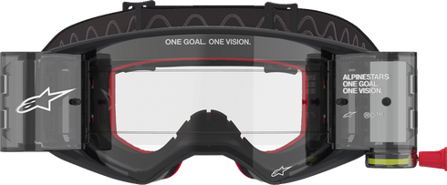 ALPINESTARS GOGGLES Supertech Roll-Off Goggle - Corp - Black/Gray - Clear Lens 5100425-1518