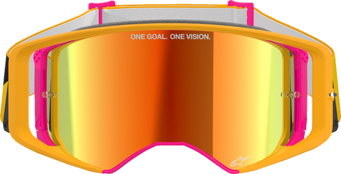 ALPINESTARS GOGGLES Supertech Goggle - Corp - Fluo Yellow - ABS Vision - Red Mirror Lens 5100325-5023