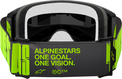 ALPINESTARS GOGGLES Vision 5 Goggle - Hollow - Charcoal/Yellow Fluo - Silver Mirror Lens 5102225-1470