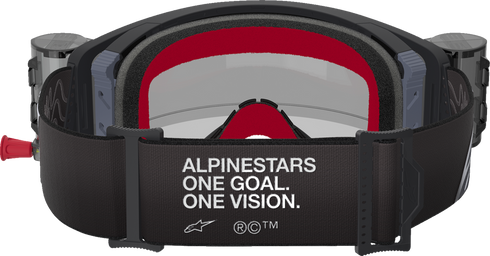 ALPINESTARS GOGGLES Supertech Roll-Off Goggle - Corp - Black/Gray - Clear Lens 5100425-1518