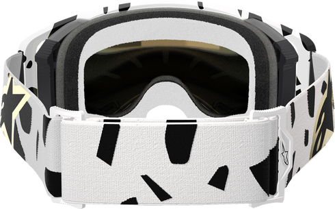 ALPINESTARS GOGGLES Supertech Goggle - Corp - White - ABS Vision - Gold Mirror Lens 5100325-2044