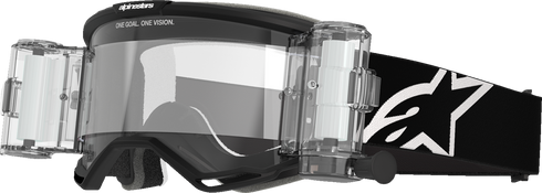 ALPINESTARS GOGGLES Vision 5 Roll-Off Goggle - Corp - Black - Clear Lens 5102825-1529