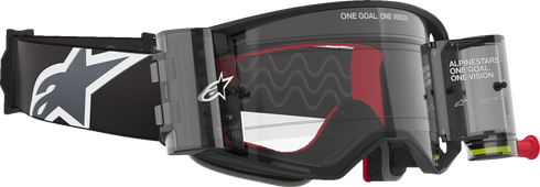 ALPINESTARS GOGGLES Supertech Roll-Off Goggle - Corp - Black/Gray - Clear Lens 5100425-1518